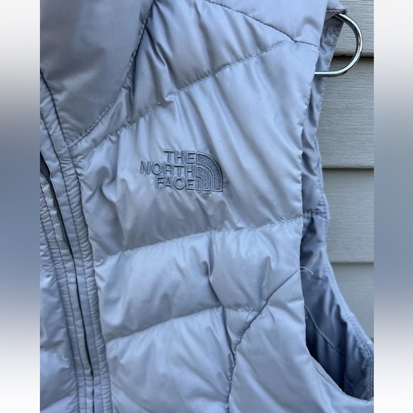 The North Face Aconcagua Down Vest 550 fill Womens Size Small Norway Gray - Picture 4 of 10